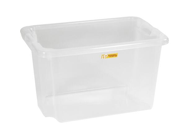 Oppbevaringsboks 33L transparent plast 